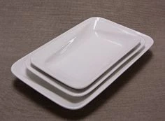 Bistro Rectangle Plate 302x186mm Slant Rim