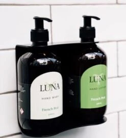 Luna Wall Bracket – Double Matte Black SS -Hospitality Super Store DOMC10168 500x545 1