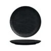 Luzerne Linen Black Coupe Plate 180mm 1 Luzerne Linen Black Coupe Plate 180mm -Hospitality Super Store TI94507BK