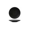Luzerne ZEN Black Swirl Coupe Plate 155mm -Hospitality Super Store TI94906BK 500x500 1