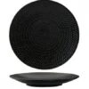 Luzerne ZEN Black Swirl Coupe Plate 205mm 1 Luzerne ZEN Black Swirl Coupe Plate 205mm -Hospitality Super Store TI94908BK 500x454 1