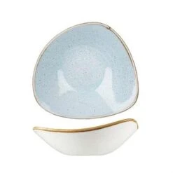 Churchill Stonecast Duck Egg Triangular Bowl 185mm