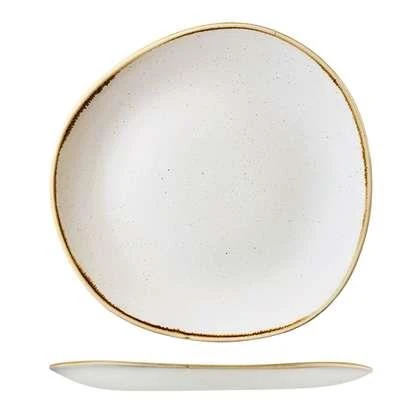 Stonecast Barley White Round Organic Plate 286mm 3 Stonecast Barley White Round Organic Plate 286mm