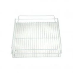 Glass Basket 17×14″ PVC Ctd White