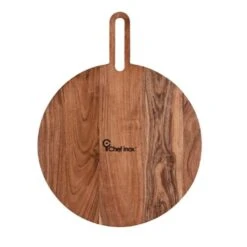 Acacia Paddle Board Round W/Handle 445x350mm Serve