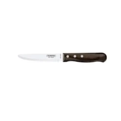 Tramontina Churrasco Steak Knife Brown Polywood Handle 152mm Rounded Tip
